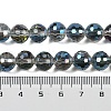 Transparent Electroplate Glass Beads Strands EGLA-N002-31-H12-4