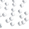  100Pcs Natural Quartz Sphere Beads G-NB0005-51B-1