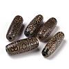 Tibetan Style dZi Beads X-TDZI-E004-25-2