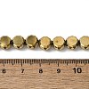 Electroplate Glass Beads Strands EGLA-L045-G-FP02-4
