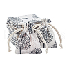 Tree Pattern Burlap Packing Pouches ABAG-PH0002-47-1