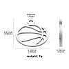 304 Stainless Steel Charms STAS-CJC0008-11P-02-8