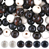 Gorgecraft 90Pcs 3 Colors Natural Wood European Style Beads OPDL-GF0001-01-1
