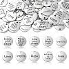 100pcs 10 Style Tibetan Style Alloy Pendants TIBEP-CJ0001-25-3