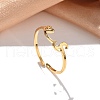304 Stainless Steel Cuff Rings for Women RJEW-D285-01G-S-3
