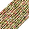 Natural Unakite Beads Strands G-P575-A12-4x2mm-01-2