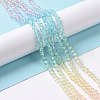 Transparent Glass Beads Strands X-GLAA-E036-07A-3