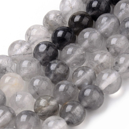 Natural Cloudy Quartz Beads Strands G-Q462-68-8mm-1