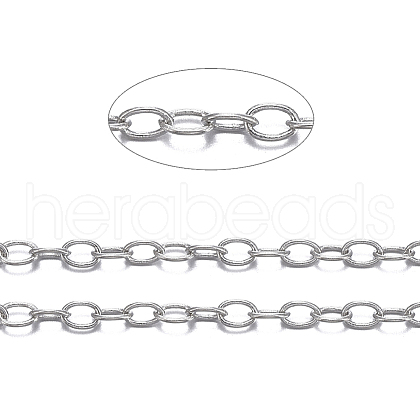 Brass Cable Chains X-CHC-034Y-P-NF-1