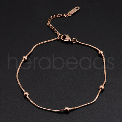Stainless Steel Charm Anklets WGE3F25-21-1