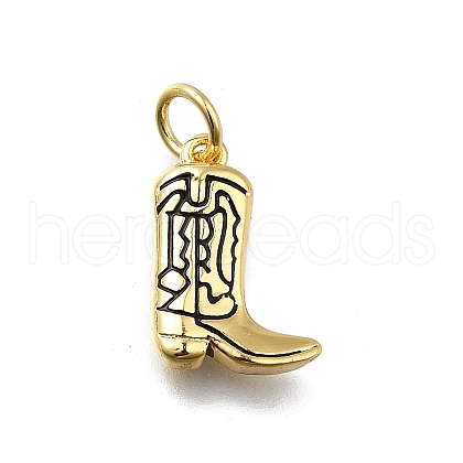 Brass Enamel Pendants KK-K400-50G-01A-1