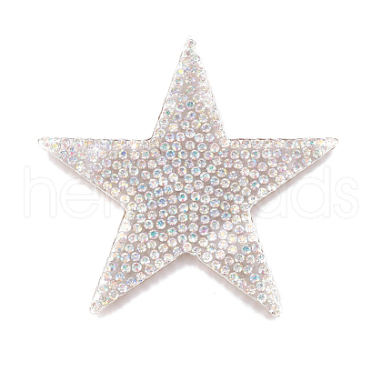 Glitter Hotfix Rhinestone RGLA-WH0001-01-1