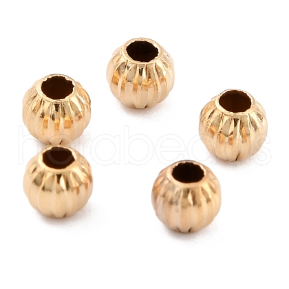 Long-Lasting Plated Brass Beads KK-O133-001A-G-1