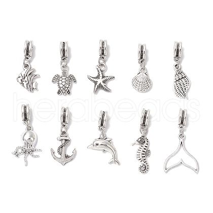 Ocean Themes Tibetan Style Alloy Pendants PALLOY-JF03745-1