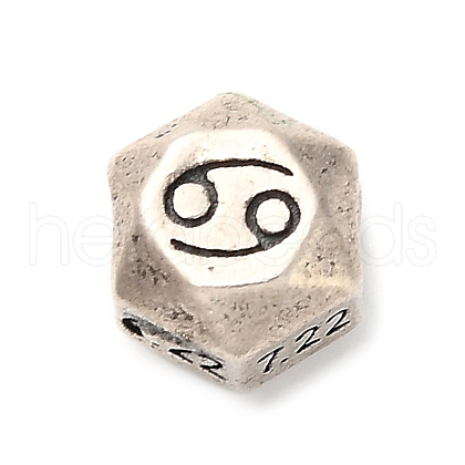 S925 Sterling Silver Beads STER-K183-03AS-04-1