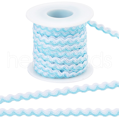 Gorgecraft Two Tone Polyester Wavy Fringe Trim Ribbon OCOR-GF0003-97D-1
