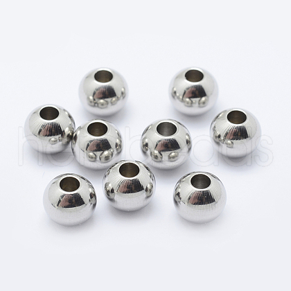 201 Stainless Steel Beads STAS-F195-002P-A-1