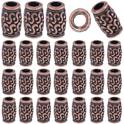 SOFPLATE 100Pcs Tibetan Style Zinc Alloy Beads FIND-SP0001-95A-1