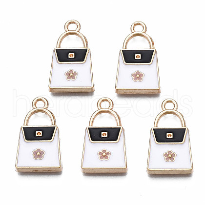 Rack Plating Alloy Enamel Pendants ENAM-T011-122A-1