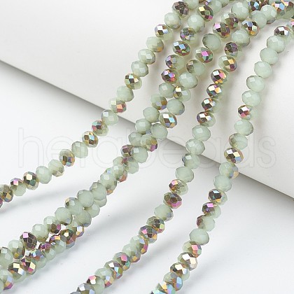 Electroplate Glass Beads Strands EGLA-A034-J4mm-R07-1