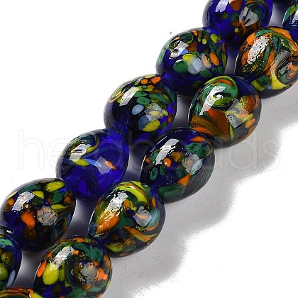 Handmade Lampwork Beads Strands LAMP-Q036-08A-1