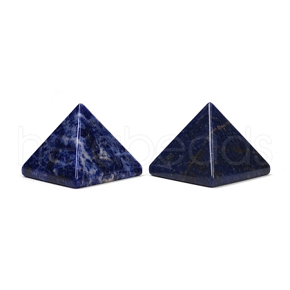 Natural Sodalite Orgonite Pyramid Display Decorations G-C186-07J-1