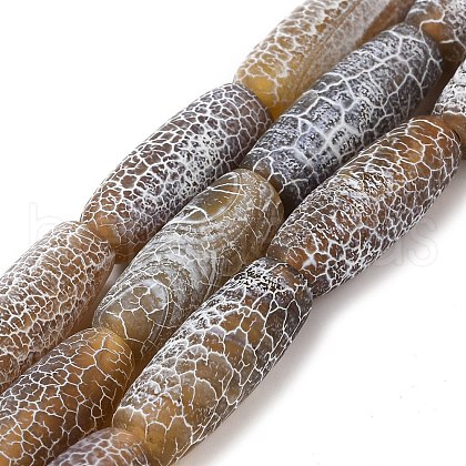 Natural Weathered Agate Beads Strands G-Q169-D04-01A-1