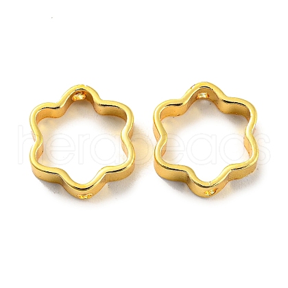 Rack Plating Brass Bead Frames KK-WH0084-02G-1