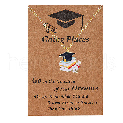 Graduation Theme Alloy Pendant Necklaces FS-WGD71B9-02-1