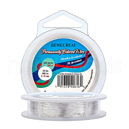 Round Copper Wire for Jewelry Making CWIR-BC0004-0.15mm-04-1