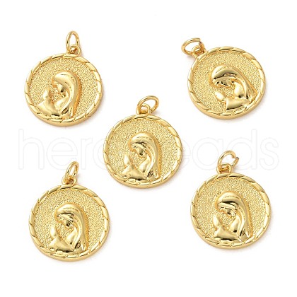 Brass Pendants KK-P203-08G-1