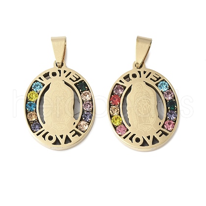 201 Stainless Steel Pendants STAS-V005-04G-1