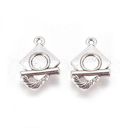 Tibetan Style Zinc Alloy Pendants for Teachers' Day X-PALLOY-F248-022AS-1