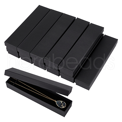 Cardboard Paper Necklace Boxes CON-WH0092-71-1