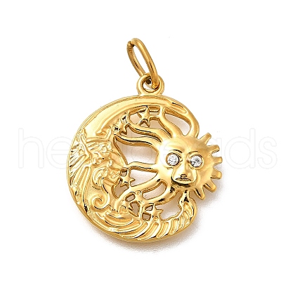 304 Stainless Steel Pendants STAS-R159-61G-03-1