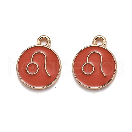 Alloy Enamel Pendants ENAM-S124-01B-12G-1