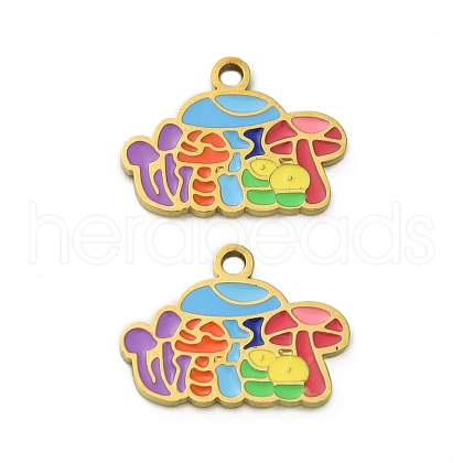 304 Stainless Steel Charms STAS-A118-03C-G-1
