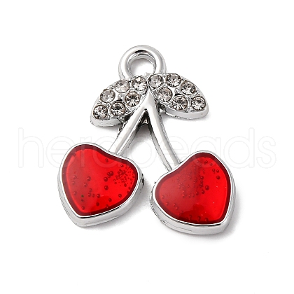 Cherry Alloy Pendants PALLOY-S051-01E-P-1