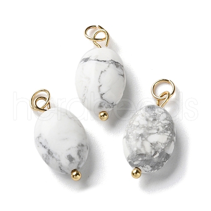 Natural Howlite Pendants STAS-C120-05G-1