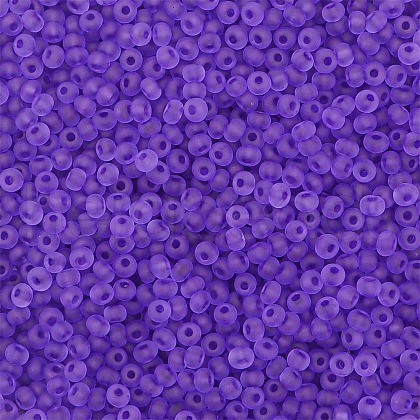 Frosted Colours Glass Seed Beads PW-WG88870-09-1