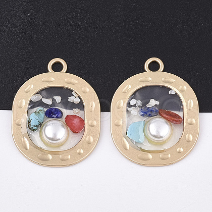 Epoxy Resin Pendants RESI-S365-61-1