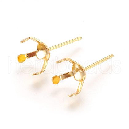 304 Stainless Steel Stud Earring Findings STAS-L219-03D-G-1