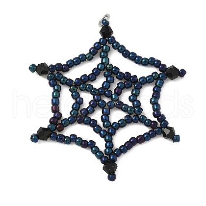 Halloween Theme Glass Seed Beads PALLOY-MZ00778-02-1