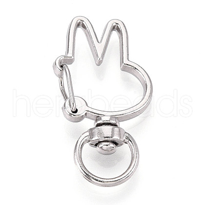 Alloy Swivel Snap Hook Clasps PALLOY-T090-83P-1