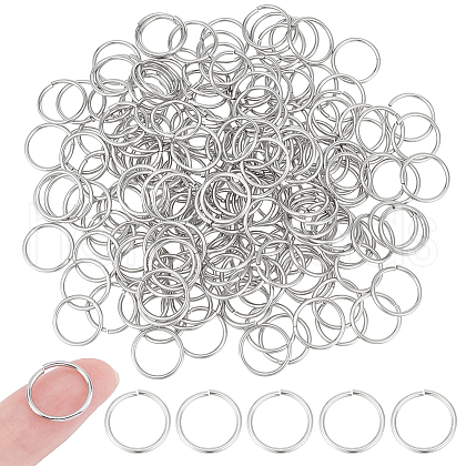 Unicraftale 200Pcs 304 Stainless Steel Open Jump Rings Jump Rings STAS-UN0057-96-1