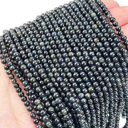 Natural Blue Tiger Eye(Dyed & Heated) Beads Strands G-M438-A04-01-1