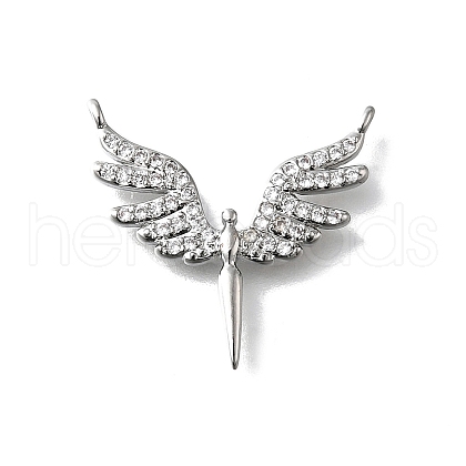 Brass Micro Pave Cubic Zirconia Pendants KK-Z102-14P-1