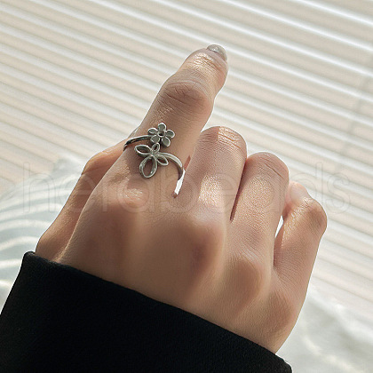 DIY fashionable stainless steel ring with non fading color PQ6554-8-1