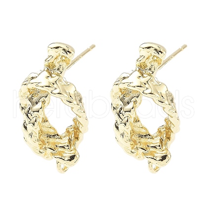 Brass Stud Earring Findings KK-Z106-03G-03-1