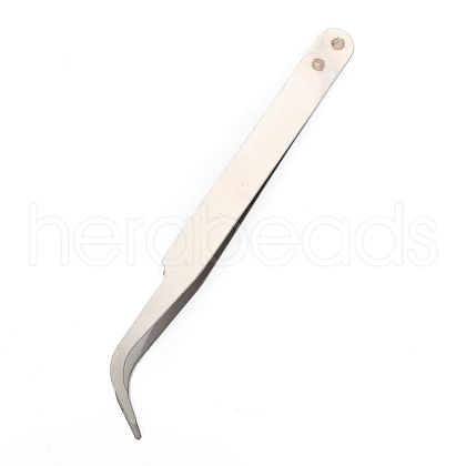 Stainless Steel Beading Tweezers TOOL-WH0014-05-1